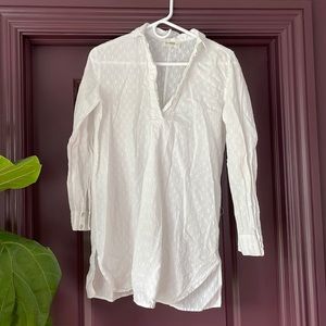 White beach cover up